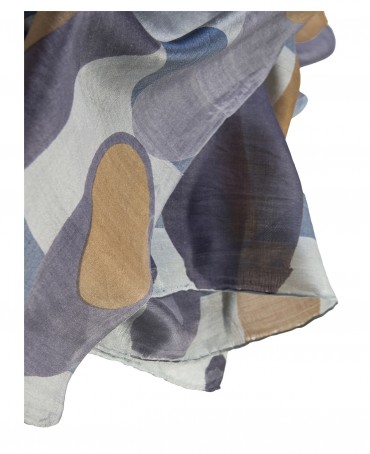 Палантин Женский SN40-FORMES/BLEU